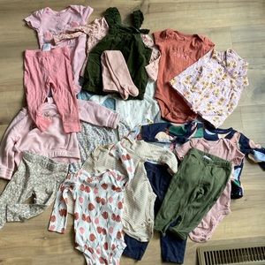 Lot of 12 mo. baby girl clothes